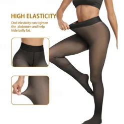 Women's Yoga Pants Yoga Leggings Fleece Lined Leggings Thermal Warm High Waist Gym Workout Tights Black Coffee Gray Fleece Fall Winter Sports Activewear Stretchy Slim