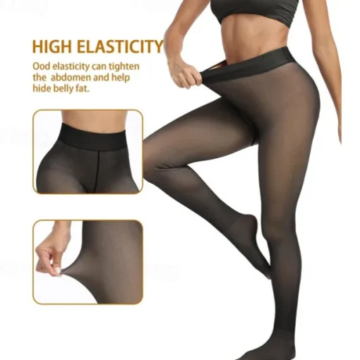 Women's Yoga Pants Yoga Leggings Fleece Lined Leggings Thermal Warm High Waist Gym Workout Tights Black Coffee Gray Fleece Fall Winter Sports Activewear Stretchy Slim