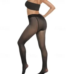 Women's Yoga Pants Yoga Leggings Fleece Lined Leggings Thermal Warm High Waist Gym Workout Tights Black Coffee Gray Fleece Fall Winter Sports Activewear Stretchy Slim