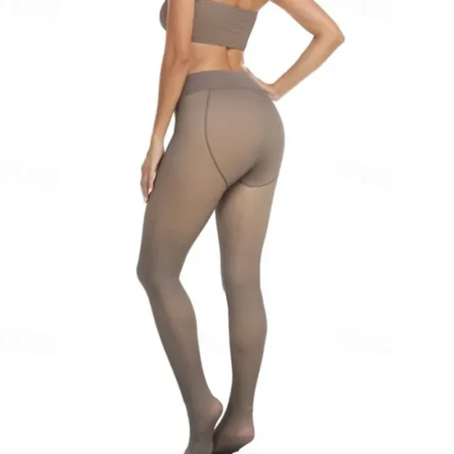 Women's Yoga Pants Yoga Leggings Fleece Lined Leggings Thermal Warm High Waist Gym Workout Tights Black Coffee Gray Fleece Fall Winter Sports Activewear Stretchy Slim