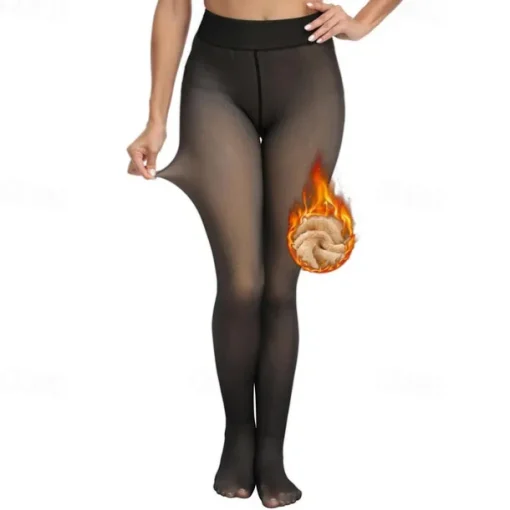 Women's Yoga Pants Yoga Leggings Fleece Lined Leggings Thermal Warm High Waist Gym Workout Tights Black Coffee Gray Fleece Fall Winter Sports Activewear Stretchy Slim