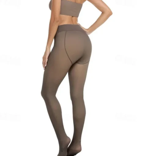 Women's Yoga Pants Yoga Leggings Fleece Lined Leggings Thermal Warm High Waist Gym Workout Tights Black Coffee Gray Fleece Fall Winter Sports Activewear Stretchy Slim