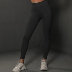 Women's Yoga Pants Yoga Leggings High Waist Yoga Gym Workout Pilates Tights Dark Grey Black Burgundy Spandex Sports Activewear Stretchy Slim