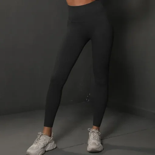 Women's Yoga Pants Yoga Leggings High Waist Yoga Gym Workout Pilates Tights Dark Grey Black Burgundy Spandex Sports Activewear Stretchy Slim