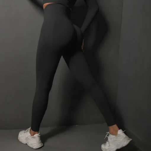 Women's Yoga Pants Yoga Leggings High Waist Yoga Gym Workout Pilates Tights Dark Grey Black Burgundy Spandex Sports Activewear Stretchy Slim