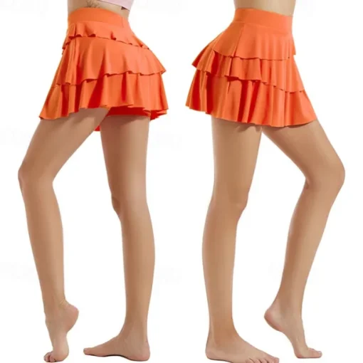 Women's Yoga Shorts High Waist Yoga Gym Workout Pilates Shorts Black Fuchsia Orange Sports Activewear Stretchy Slim