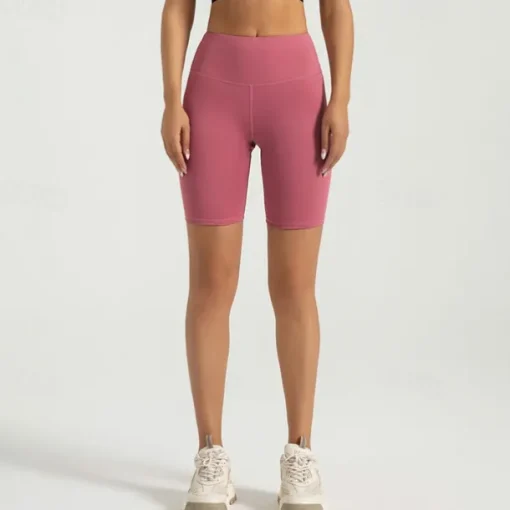Women's Yoga Shorts Yoga Leggings Fleece Lined Leggings Tummy Control Butt Lift High Waist Yoga Gym Workout Pilates Shorts Black Pink Dark Gray Spandex Fall Sports Activewear Stretchy Slim