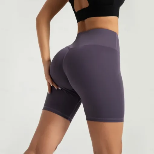 Women's Yoga Shorts Yoga Leggings Fleece Lined Leggings Tummy Control Butt Lift High Waist Yoga Gym Workout Pilates Shorts Black Pink Dark Gray Spandex Fall Sports Activewear Stretchy Slim