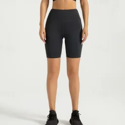 Women's Yoga Shorts Yoga Leggings Fleece Lined Leggings Tummy Control Butt Lift High Waist Yoga Gym Workout Pilates Shorts Black Pink Dark Gray Spandex Fall Sports Activewear Stretchy Slim