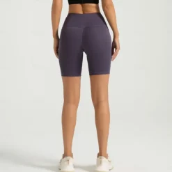 Women's Yoga Shorts Yoga Leggings Fleece Lined Leggings Tummy Control Butt Lift High Waist Yoga Gym Workout Pilates Shorts Black Pink Dark Gray Spandex Fall Sports Activewear Stretchy Slim