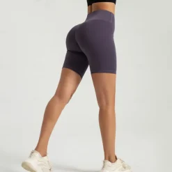 Women's Yoga Shorts Yoga Leggings Fleece Lined Leggings Tummy Control Butt Lift High Waist Yoga Gym Workout Pilates Shorts Black Pink Dark Gray Spandex Fall Sports Activewear Stretchy Slim