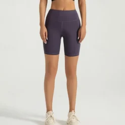 Women's Yoga Shorts Yoga Leggings Fleece Lined Leggings Tummy Control Butt Lift High Waist Yoga Gym Workout Pilates Shorts Black Pink Dark Gray Spandex Fall Sports Activewear Stretchy Slim