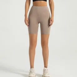 Women's Yoga Shorts Yoga Leggings Fleece Lined Leggings Tummy Control Butt Lift High Waist Yoga Gym Workout Pilates Shorts Black Pink Dark Gray Spandex Fall Sports Activewear Stretchy Slim