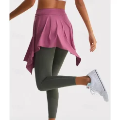 Women's Yoga Skirt Asymetric Hem Fitness Pants Black Blue Light Purple Sports Activewear Micro-elastic