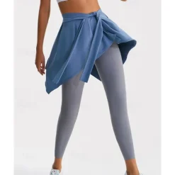 Women's Yoga Skirt Asymetric Hem Fitness Pants Black Blue Light Purple Sports Activewear Micro-elastic