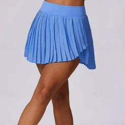 Women's Yoga Skirt Ruched with Phone Pocket High Waist Yoga Gym Workout Pilates Shorts Black White Sky Blue Sports Activewear Stretchy Slim