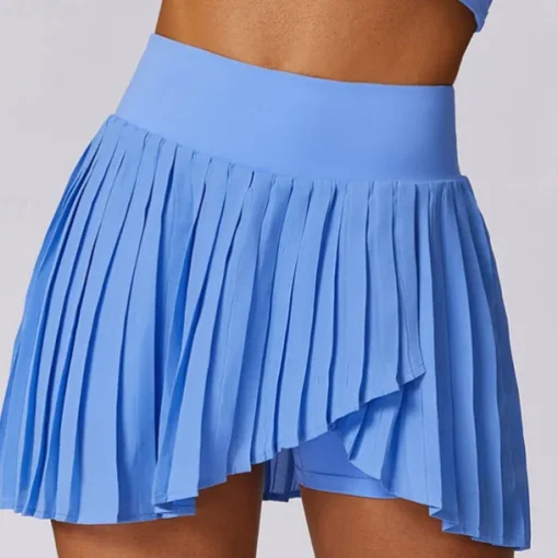 Women's Yoga Skirt Ruched with Phone Pocket High Waist Yoga Gym Workout Pilates Shorts Black White Sky Blue Sports Activewear Stretchy Slim
