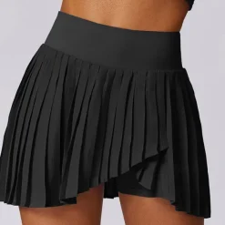 Women's Yoga Skirt Ruched with Phone Pocket High Waist Yoga Gym Workout Pilates Shorts Black White Sky Blue Sports Activewear Stretchy Slim