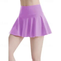 Women's Yoga Skirt with Phone Pocket High Waist Yoga Gym Workout Pilates Shorts Black White Light Purple Sports Activewear Stretchy Slim