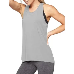 Women's Yoga Top Quick Dry Lightweight Soft Cross Back Sleeveless Sports Fashion Tee Tshirt Tank Top For Gym Workout Running Fitness Slim Activewear