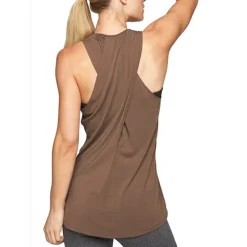 Women's Yoga Top Quick Dry Lightweight Soft Cross Back Sleeveless Sports Fashion Tee Tshirt Tank Top For Gym Workout Running Fitness Slim Activewear