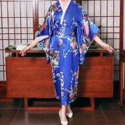Women's Yukata Robe Kimono Japanese Traditional Masquerade Adults Kimono Coat Party