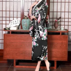 Women's Yukata Robe Kimono Japanese Traditional Masquerade Adults Kimono Coat Party