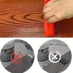 Wood Grain Effect Rubber Texture Paint Roller Brush - 1pc Artistic Wallpaper & Paint Finishing Tool for Paint Printing, Drawing