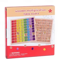 Wooden 9*9 Multiplication Table Building Blocks Children'S Wooden Early Education Educational Learning Toys Teaching Aids 99 Operation Table Back to School