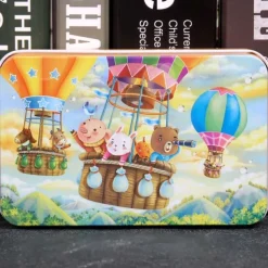 Wooden jigsaw puzzle puzzle for children 60 pieces of iron box jigsaw puzzle puzzle for kindergarten early education wooden toys