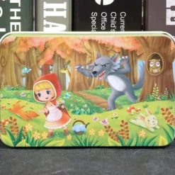 Wooden jigsaw puzzle puzzle for children 60 pieces of iron box jigsaw puzzle puzzle for kindergarten early education wooden toys