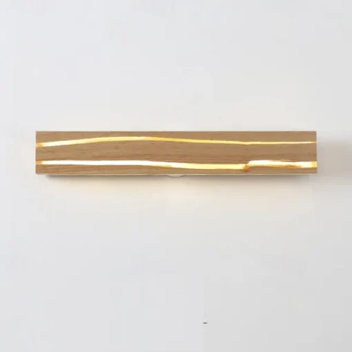Wooden Wall Light LED Wood Crack Wall Lamp Night Light Headlight 110-240V