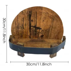 Wooden Wine Spirit Display Stand Console Item Storage Countertop Pendant Decorations