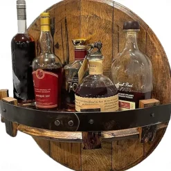 Wooden Wine Spirit Display Stand Console Item Storage Countertop Pendant Decorations