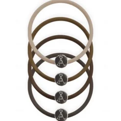 Wordmark Hair Ties 4 Pack