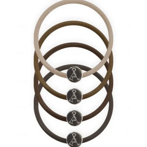 Wordmark Hair Ties 4 Pack