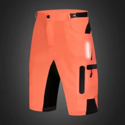 WOSAWE Men's Bike Shorts Cycling MTB Shorts Baggy Shorts Breathable Quick Dry Loose Fit Zipper Pockets Waterproof Summer bike wear Bottoms Mountain Bike MTB Road Sports Black Green