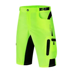 WOSAWE Men's Bike Shorts Cycling MTB Shorts Baggy Shorts Breathable Quick Dry Loose Fit Zipper Pockets Waterproof Summer bike wear Bottoms Mountain Bike MTB Road Sports Black Green