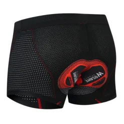 WOSAWE Men's Cycling Underwear Bike Shorts Cycling Padded Shorts Bike Shorts Underwear Shorts Semi-Form Fit Mountain Bike MTB Road Bike Cycling Sports 4D Pad Breathable Quick Dry Reduces Chafing