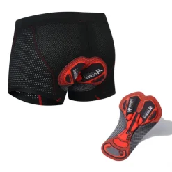 WOSAWE Men's Cycling Underwear Bike Shorts Cycling Padded Shorts Bike Shorts Underwear Shorts Semi-Form Fit Mountain Bike MTB Road Bike Cycling Sports 4D Pad Breathable Quick Dry Reduces Chafing