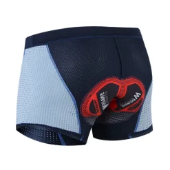WOSAWE Men's Cycling Underwear Bike Shorts Cycling Padded Shorts Bike Shorts Underwear Shorts Semi-Form Fit Mountain Bike MTB Road Bike Cycling Sports 4D Pad Breathable Quick Dry Reduces Chafing