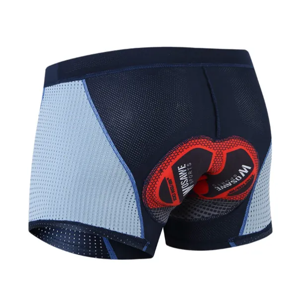 WOSAWE Men's Cycling Underwear Bike Shorts Cycling Padded Shorts Bike Shorts Underwear Shorts Semi-Form Fit Mountain Bike MTB Road Bike Cycling Sports 4D Pad Breathable Quick Dry Reduces Chafing