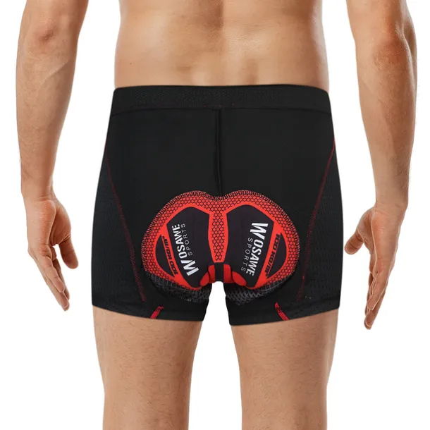 WOSAWE Men's Cycling Underwear Bike Shorts Cycling Padded Shorts Bike Shorts Underwear Shorts Semi-Form Fit Mountain Bike MTB Road Bike Cycling Sports 4D Pad Breathable Quick Dry Reduces Chafing