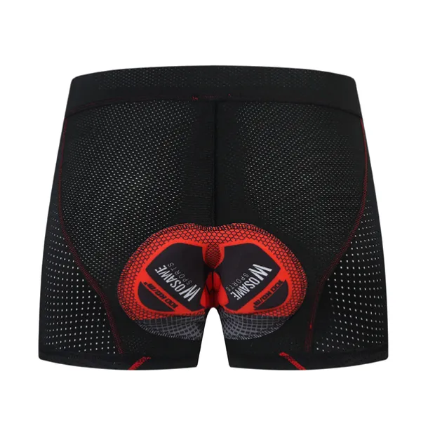 WOSAWE Men's Cycling Underwear Bike Shorts Cycling Padded Shorts Bike Shorts Underwear Shorts Semi-Form Fit Mountain Bike MTB Road Bike Cycling Sports 4D Pad Breathable Quick Dry Reduces Chafing
