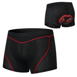 WOSAWE Men's Cycling Underwear Bike Shorts Cycling Padded Shorts Bike Shorts Underwear Shorts Semi-Form Fit Mountain Bike MTB Road Bike Cycling Sports 4D Pad Breathable Quick Dry Reduces Chafing