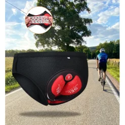 WOSAWE Men's Cycling Underwear Shorts Cycling Underwear Cycling Padded Shorts Bike Underwear Shorts Padded Shorts / Chamois Race Fit Mountain Bike MTB Road Bike Cycling Sports 3D Pad Cycling