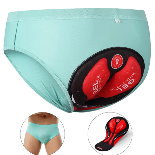 WOSAWE Men's Cycling Underwear Shorts Cycling Underwear Cycling Padded Shorts Bike Underwear Shorts Padded Shorts / Chamois Race Fit Mountain Bike MTB Road Bike Cycling Sports 3D Pad Cycling