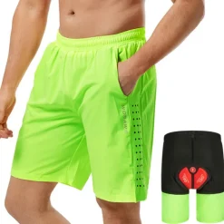 WOSAWE Men's Downhill Shorts Bike Shorts Cycling MTB Shorts Bike Padded Shorts / Chamois MTB Shorts Race Fit Mountain Bike MTB Road Bike Cycling Sports Solid Colored 3D Pad Breathable Quick Dry