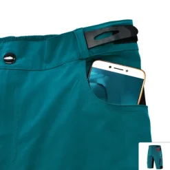 WOSAWE Men's Mountain Bike Shorts with Removable 5D Padded Underwear Cycling MTB Shorts Summer Polyester Bike Padded Shorts MTB Shorts Bottoms with Zip Pockets Breathable Quick Dry Waterproof
