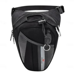 WOSAWE Motorcycle Leg Bag Waist Pack Motocross Racing Side Bag Adjustable Oxford Cloth Riding Travel Large Capacity Wear-resistant Night Reflection